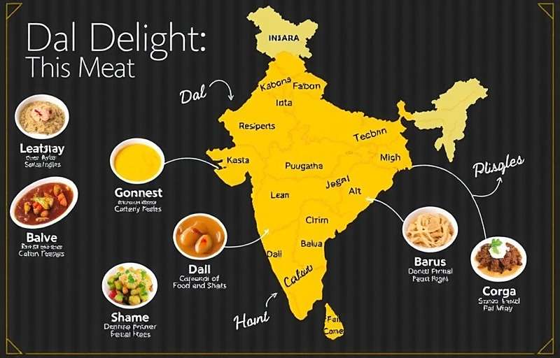 Dal Delight Regional Progression Map Dal Delight regional map showing different parts of India with their signature dal dishes
